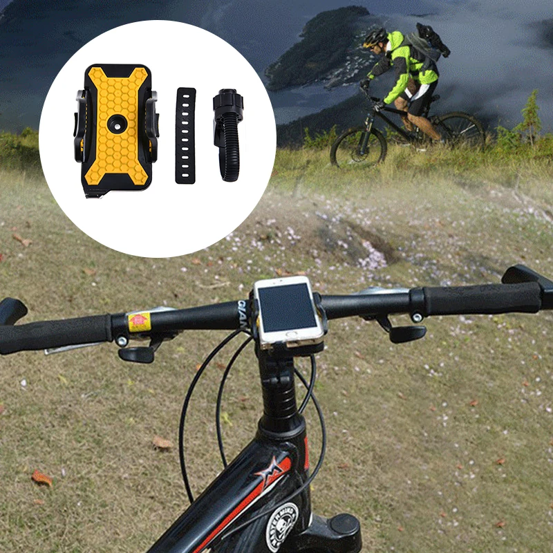

New Creative Universal MTB Mount Bike Bicycle Handlebar Mount Anti Slide Cell Holder GPS Motorcycle Handlebar Phone Stand Holder