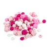 20Pcs Siliocne Lentil Beads 12MM Round Beads 14MM Hexagon Baby Teething Beads BPA Free DIY Pacifier Chain Necklace Accessory 2