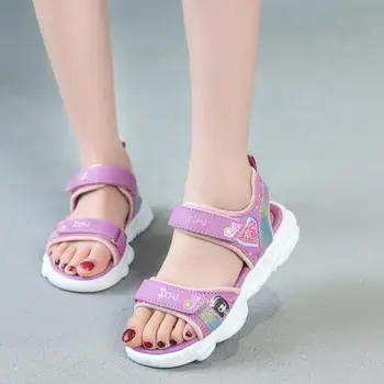 

Summer Boys Girls Sandals Kids Shoes Beach Children Sandals Open-Toe Sequins Breathable School Sport Water sandalia For Girls