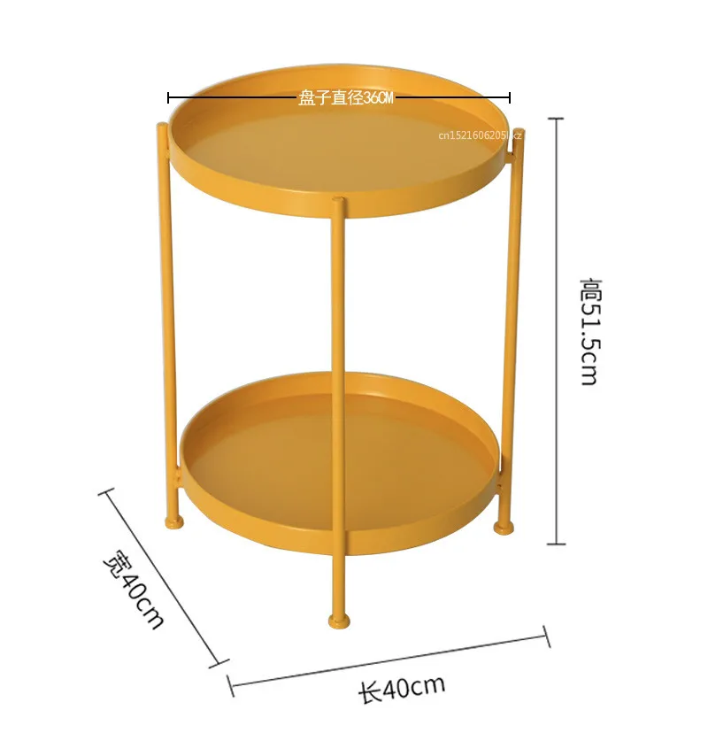 Золотой чугунный литой Мини-столик с боковым концом для чайного торта съемный поднос для спальни маленькие тумбочки книжные шкафы консольные столы 40*50 см - Цвет: B