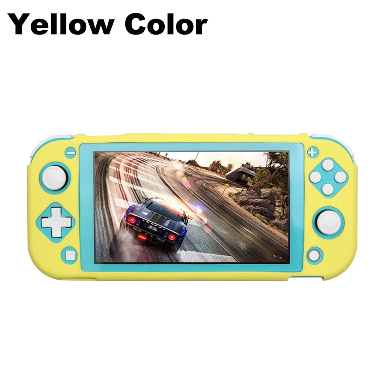 Цвет: желтый Мягкий силиконовый чехол, защитный чехол для kingd Switch Lite, мягкий чехол, кристальная оболочка для NS lite, аксессуары для консоли - Цвет: Цвет: желтый