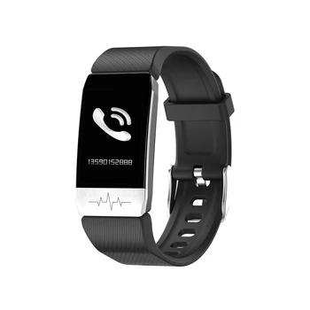 

T1S Smart Bracelet Real-Time Temperature Heart Fitness Tracker Blood Pressure Waterproof Control Multisport Mode Smart Wristband