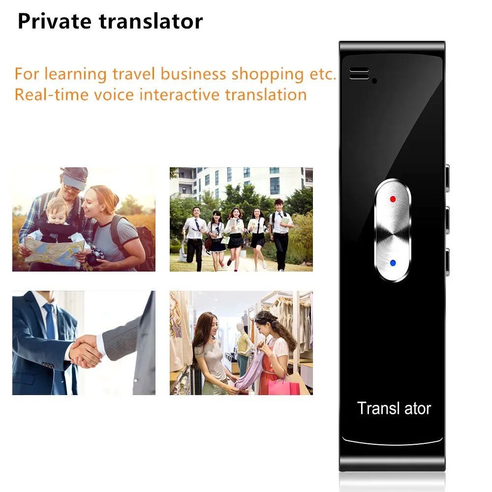 T8S Мини карманный Интеллектуальный переводчик Bluetooth переводчик в режиме реального времени переводчик для путешествий и встреч голосовые переводчики