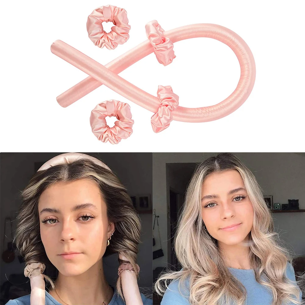 Varilla rizadora sin calor para cabello suave para mujer, esponja rizadora de espuma, varita de rodillo Simple con anilla para el pelo, herramientas de estilismo para el cabello