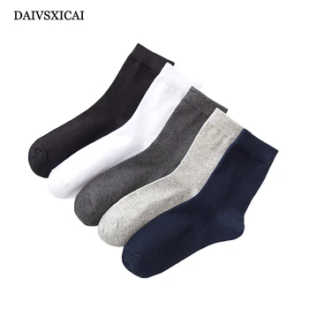 

3Pairs/lot=6pieces Socks Cotton Mans Solid Color Breathable Male Business Socks Long Tube Mans Casual Socks