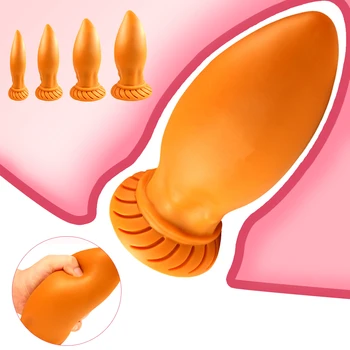 Super Huge Anal Plug Erotic Products For Men Women Silicone Soft Big Butt Plug Anal Anus Expansion Stimulator Sex Toys For Adult