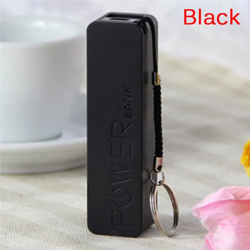 jump pack 1pc Portable 2600mAh USB External Power Bank Case Pack Box 18650 Battery Charger Powerbank With Key Chain （No Battery） 6 colors car jumper