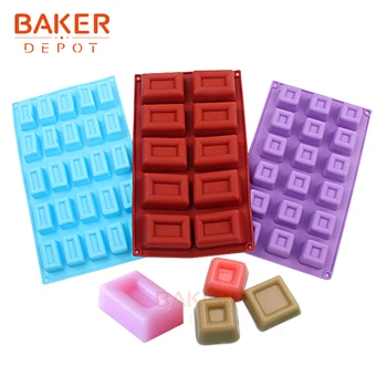 

BAKER DEPOT wholesale silicone mold for cake pastry baking round soap resin gypsum mould biscuit cake decoration tool pack of 10