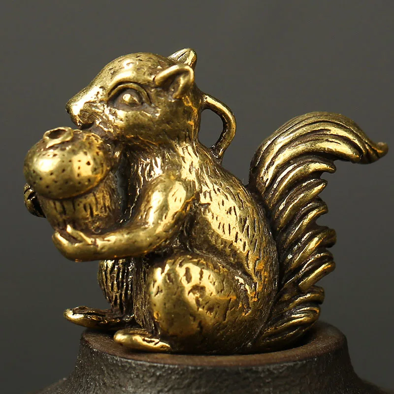 Squirrel Nut Car Keychain Pendant (1)