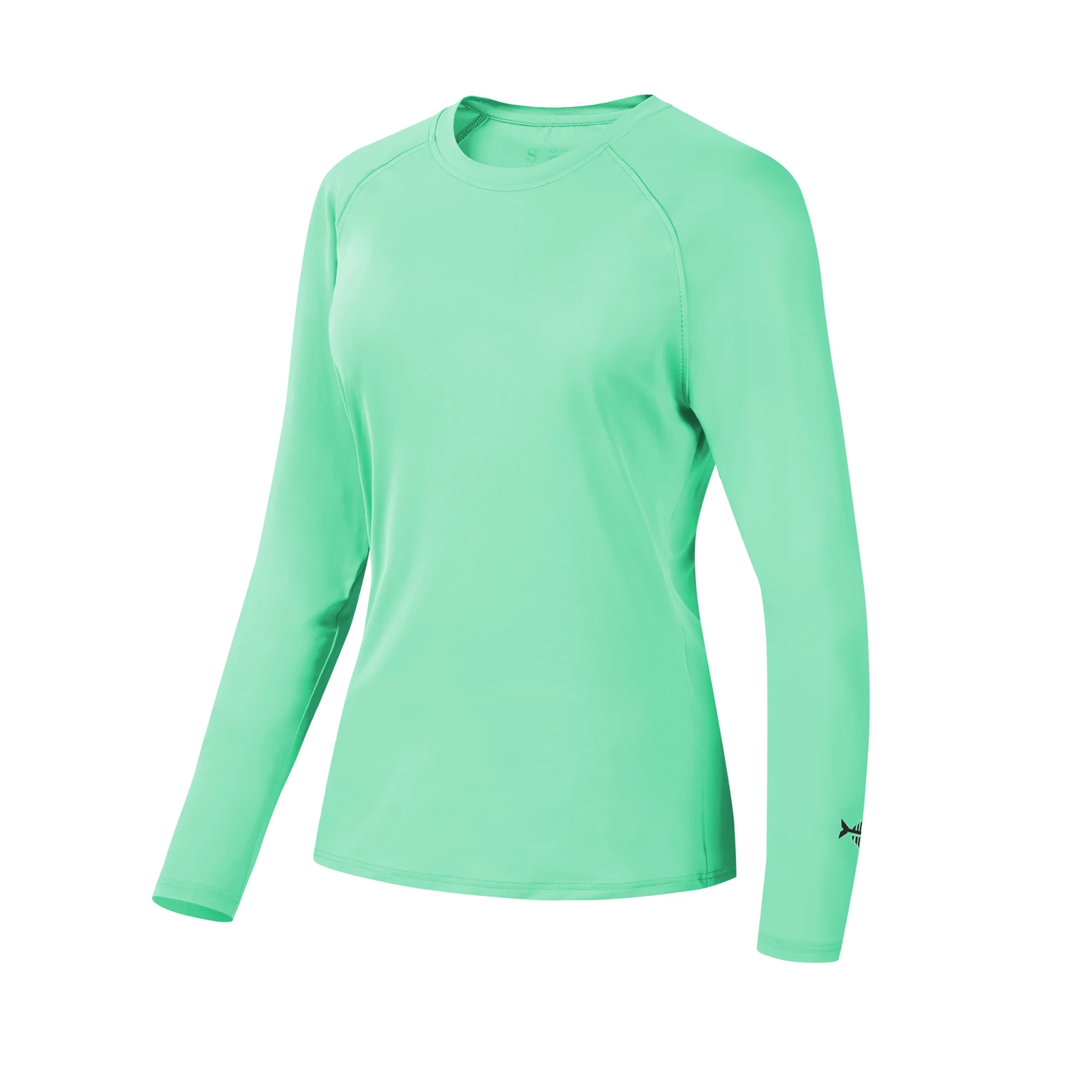 bassdash feminino upf proteção solar camiseta manga longa ultrafinos pele roupas para pesca caminhadas correndo viajar