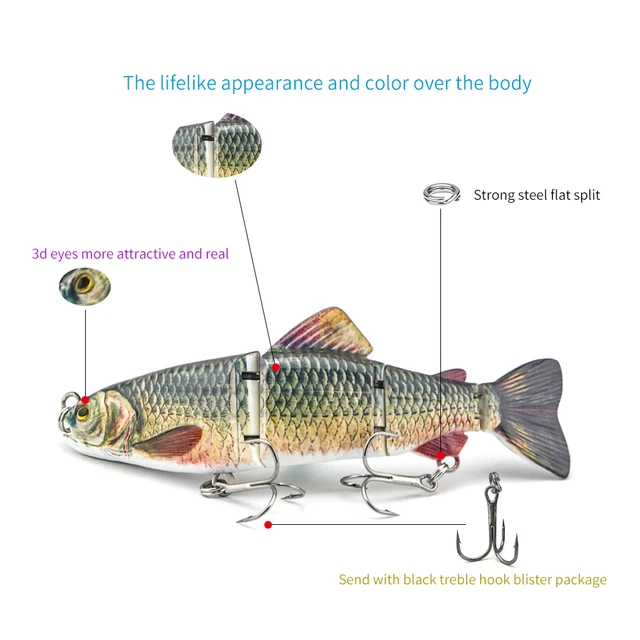 Classic Trout45g 4-section Slow Sinking Trout Swimbait - 23kg