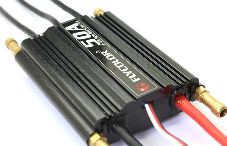 Flycolor 70A 50A 90A 120A 150A бесщеточный ESC контроль скорости Поддержка 2-6S Lipo BEC 5,5 V/5A для RC лодки F21267/71