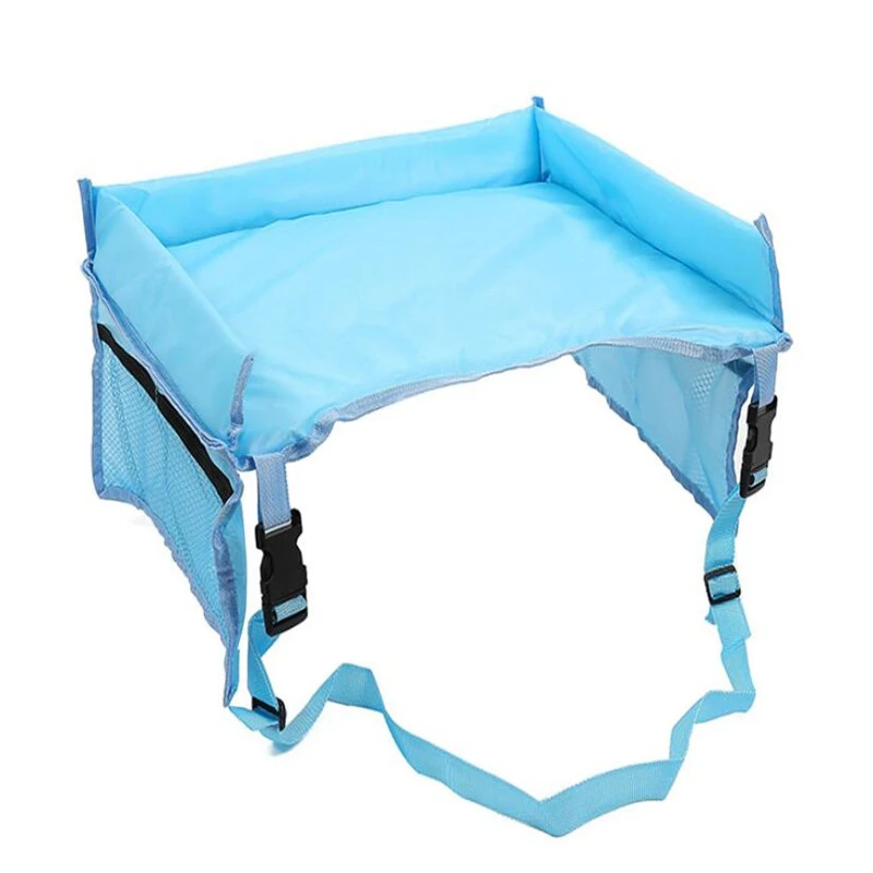 sky blue Детские аксессуары, подлокотник для сидения автомобиля, коляска, детские игрушки, контейнер для еды, стол для малышей, портативный стол с ящиками для хранения вещей для коляски - Цвет: sky blue