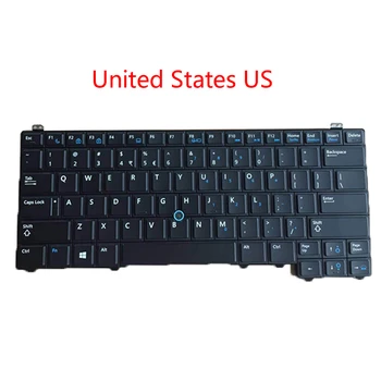 

Laptop RU SW HB DN AR IT SP TW FR UK US NE Keyboard For DELL For Latitude E5440 backlit&Pointing Nordic Russia English French