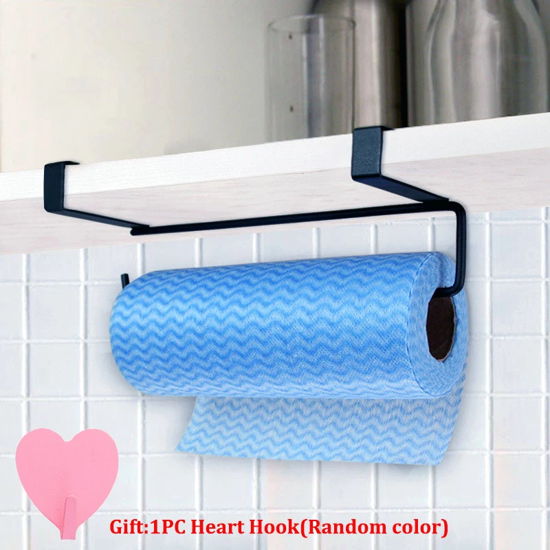 

Kitchen Hanging Tissue Holder Bathroom Toilet Paper Holder Towel Rack Roll Toilet Paper Stand Towel Storage Shelf