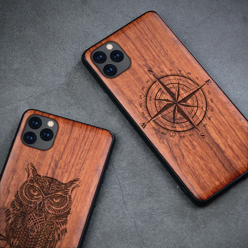 Natural Wood Case For Samsung Galaxy S25 Ultra S24 S23 Plus Wood Case For iPhone 16 15 14 13 11 12 Pro 16 Pro Max 3