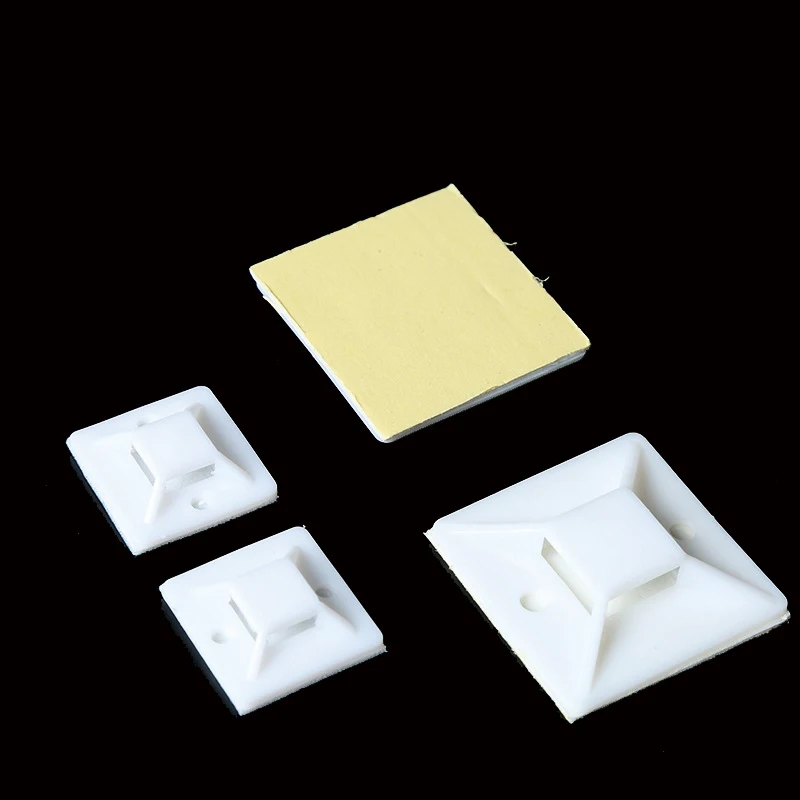 branco fio de cabo zip tie mounts 02