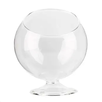 

Transparent Round Borosilicate Glass Bottle Hydroponic Plant Vase Mini Landscape Flower Succulents Planter