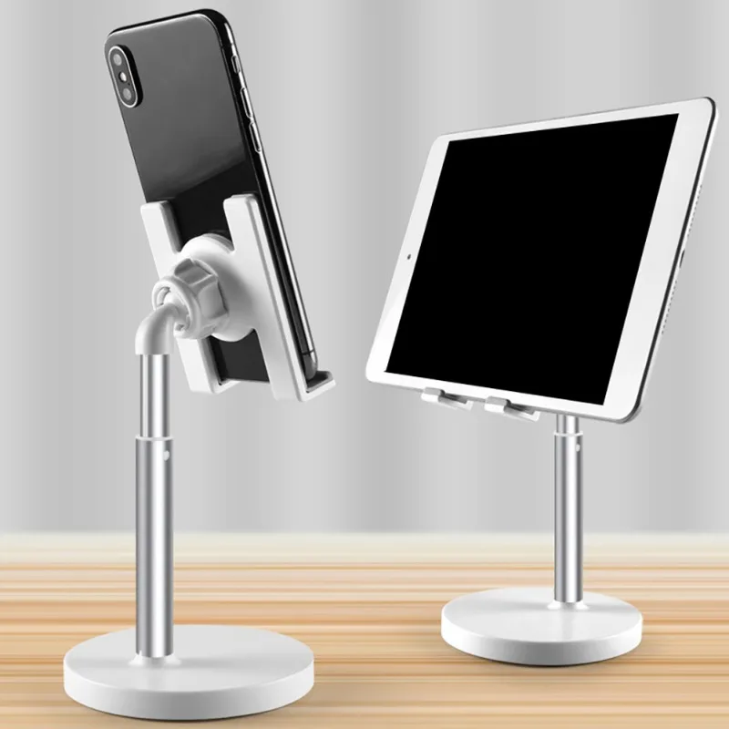 

Mobile Phone Stand Height Adjustable Stable 360 Degree Rotatable Desktop Holder