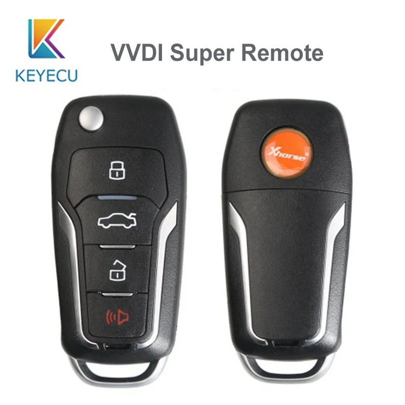 

KEYECU Xhorse (Supermodel Remote) 4 Button for VVDI Remote Key Tool VVDI Mini Key Tool, VVDI2 Supermodel Machine