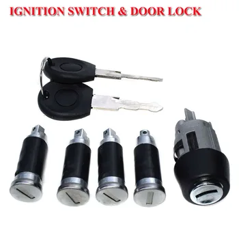 

Set Ignition Starter Switch Lock Barrel with Keys for VW T4 Transporter Caravelle 1990-2003 701837205