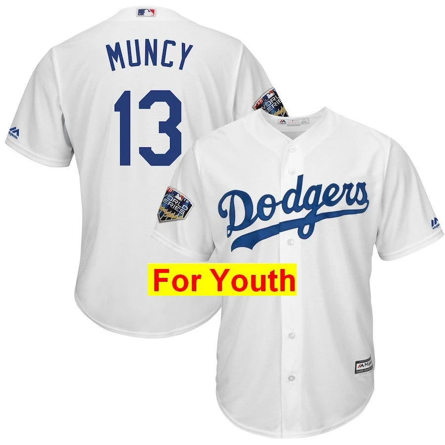 Фиолетовый Молодежная Джерси#8 Manny 27 Matt Kemp 74 Jansen 13 Max Muncy 66 Yasiel Puig World - Цвет: Фиолетовый