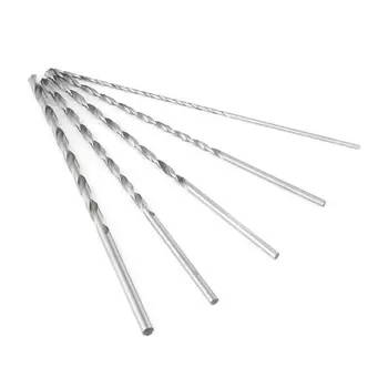 

5PCS Extra Long High-speed Steel Drill Bit Sets Straight Shank Twist Drill Bit Tool 2-5mm for Wood
