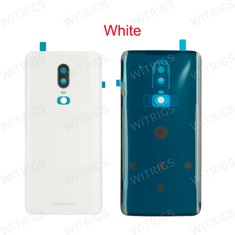 Witrigs For OnePlus 6 Battery Cover Back Cover Rear Door Housing Cover Case Shell Replacement With adhesive Lens For One Plus 6 (5)