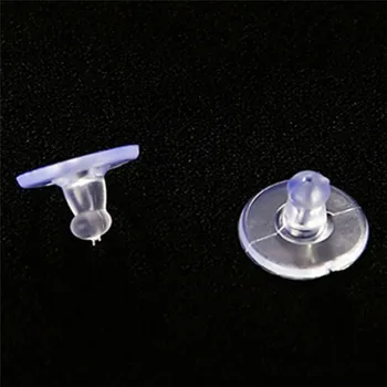 

50Pcs/pack Earring Holders Stoppers Soft Nut Silicone Heavy Duty Rubber Earring Backs Sleeves