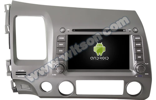 7&quot Android 10 OS Car DVD Multimedia Navigation GPS Radio for Honda Civic 2006 2007 2008 2009 2010 2011 (LHD) with Built-in DSP |