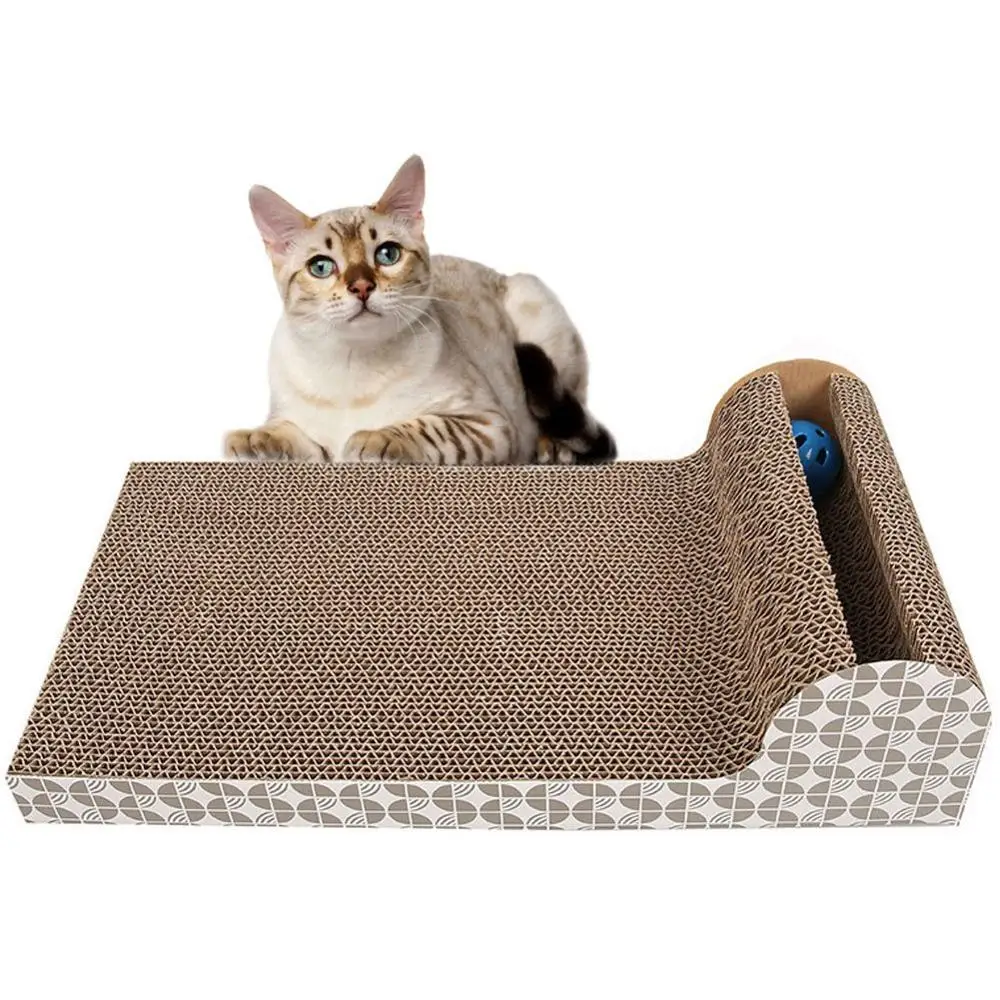 

Cat Scratch Pad, Scratcher with Catnip, Scratching Posts, Cat Toy Scratch Board Lounge