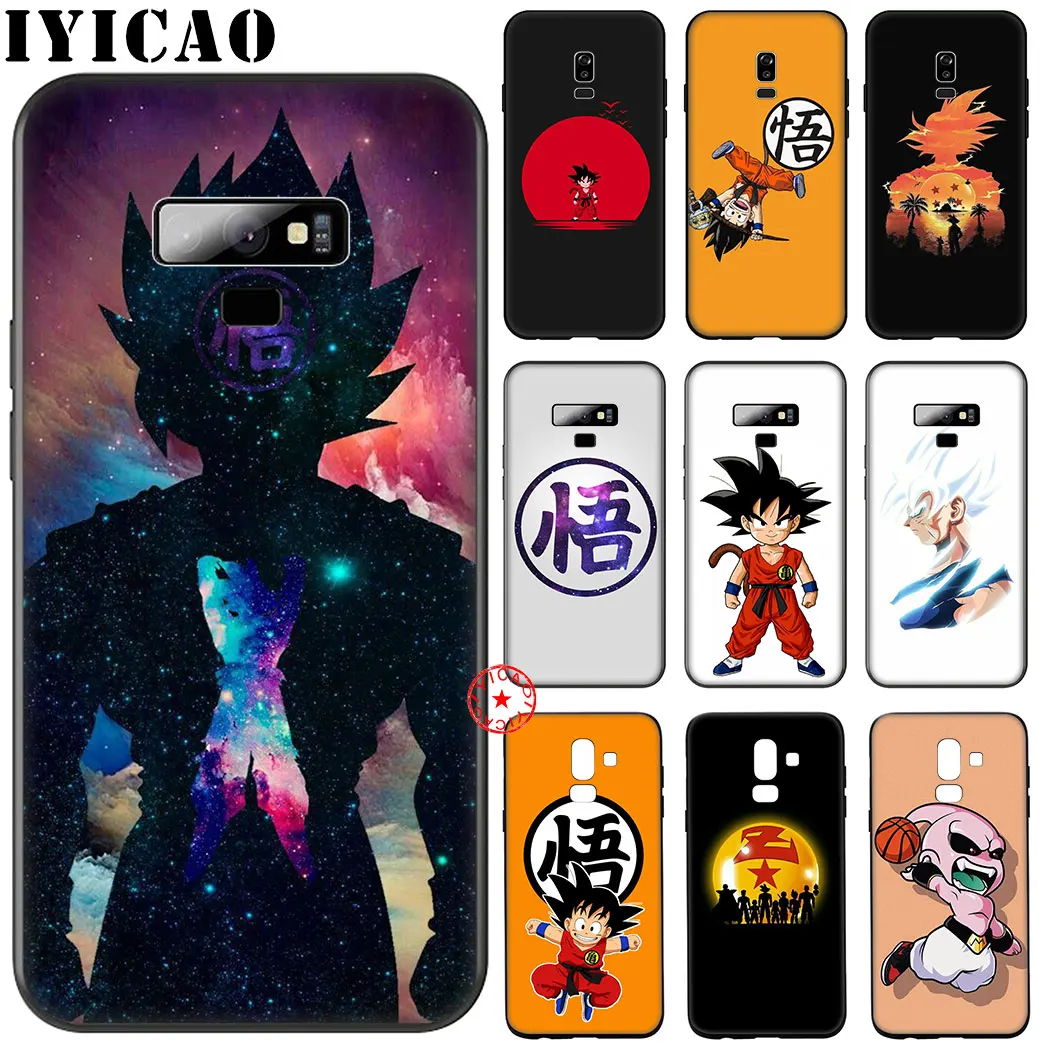 Черный мягкий силиконовый чехол Saiyan Goku с Аниме Драконий жемчуг для samsung Galaxy A70S A20E