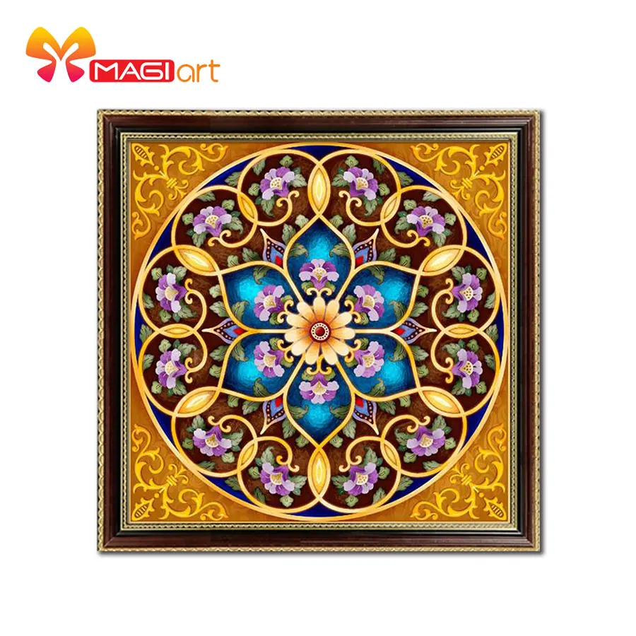 

Cross stitch kits Embroidery needlework sets 11CT water soluble canvas patterns 14CT Abstract Style classical pattern-NCMF032