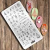 Merry Christmas Nail Stamping Plate Snowflake Snowman Bear Stamp Template Deer Design Nail Art Image Plate Printing Stencil Tool 3