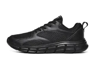 

Fashion Men Running Shoes Lace-Up Summer Outdoor Lightweight Sports Black Athletic Trainers Sneakers Walking