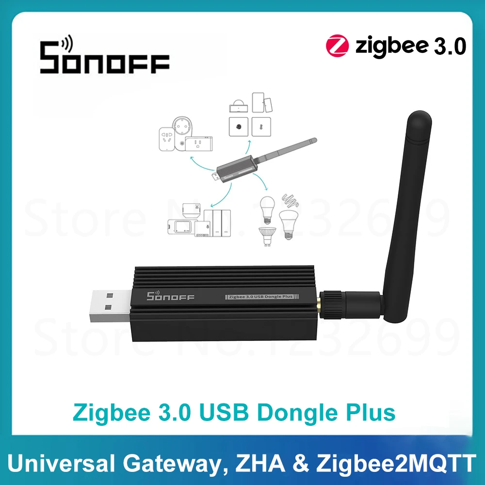 Sonoff-zbdongle-e Interface Usb Dongle Plus Zigbee 3.0 Analisador de Gateway sem Fio Zigbee2mqtt Captura com Antena