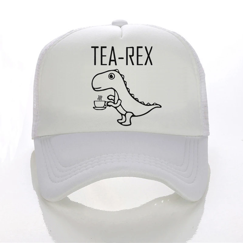 Бейсбольная кепка tea rex, забавная Кепка с изображением динозавра Юрского периода, кофейного напитка, новинка, хлопковая летняя крутая Кепка в стиле хип-хоп для мужчин и женщин