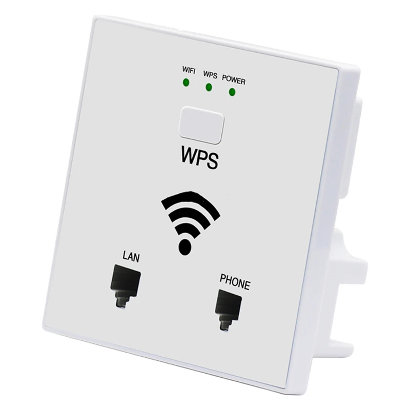 Новинка 300 Мбит/с в стене WiFi точка доступа Беспроводная розетка AP для отеля WiFi проект поддержка AC управление RJ45 RJ11 WPS