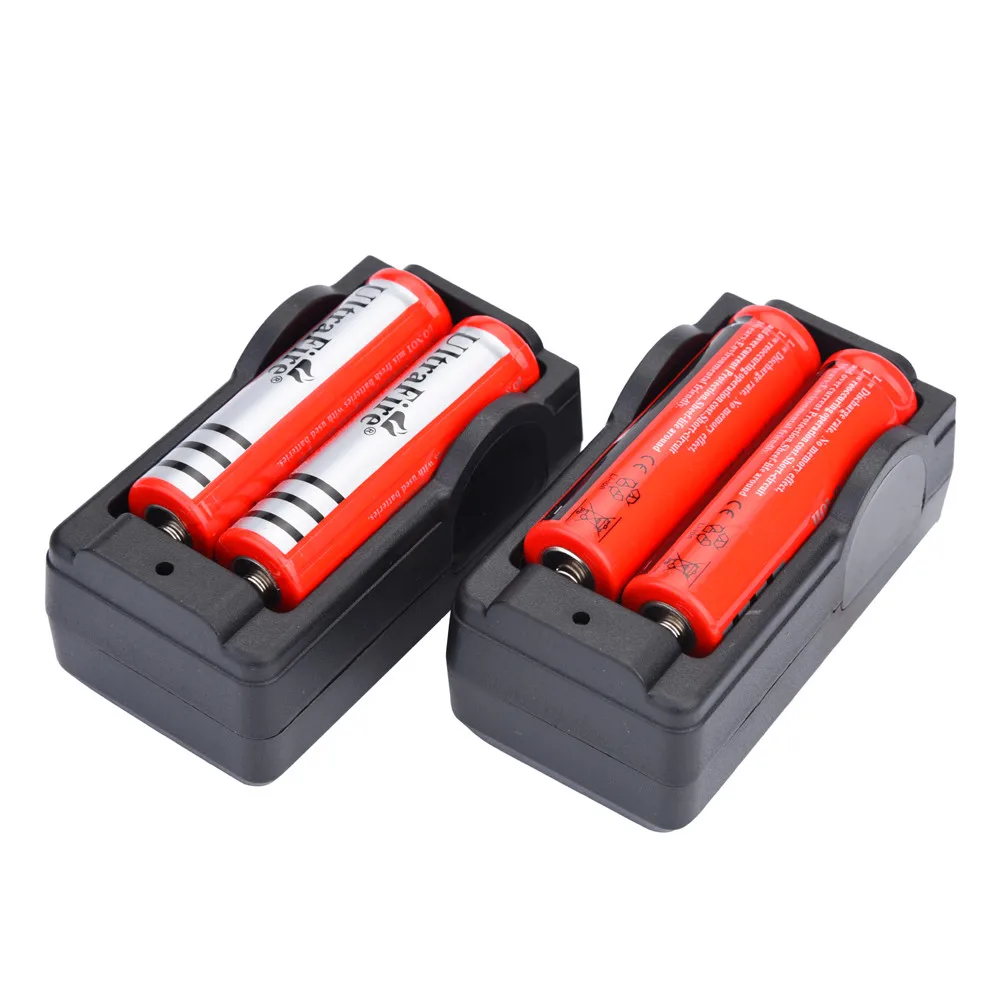 2X Dual Battery Smart Charger US Plug For 3.7v Rechargeable 18650 Li-ion Battery 