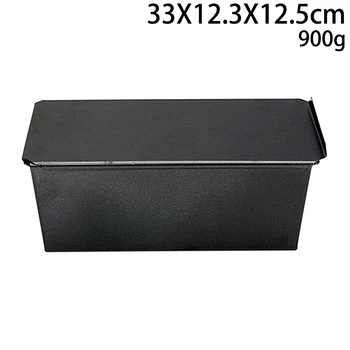 

1pc Non-Stick Bread Loaf Meatloaf Pan With Lid Iron Toast Mold Kitchen Bakeware 450g~1000g Pastry Baking Cake Mold DIY Supplies