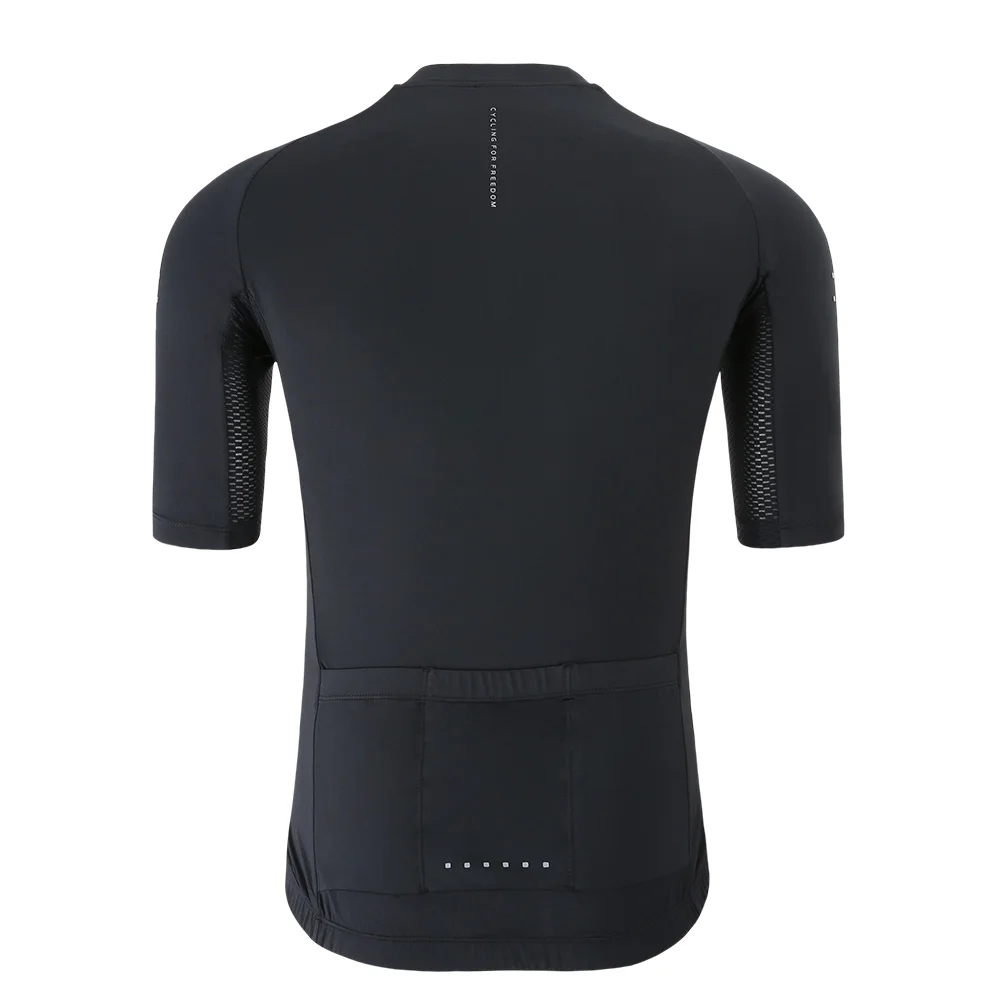 Santic Men's Cycling Short Sleeve Summer MTB Bike Shirts Quick Dry Breathable Mesh Full Zipper Jersey Cycle Clothing Asian Size 2