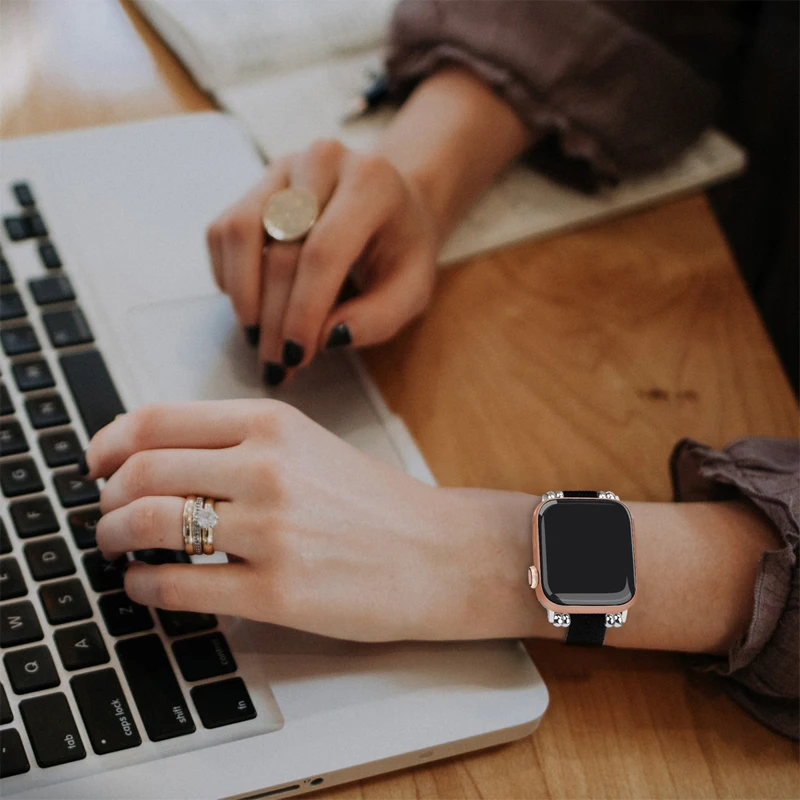 Нейлоновый ремешок для apple watch band 5 4 44 мм 40 мм ремешок для часов correa iwatch 3 42 мм 38 мм браслет на запястье bellt аксессуары для apple watch