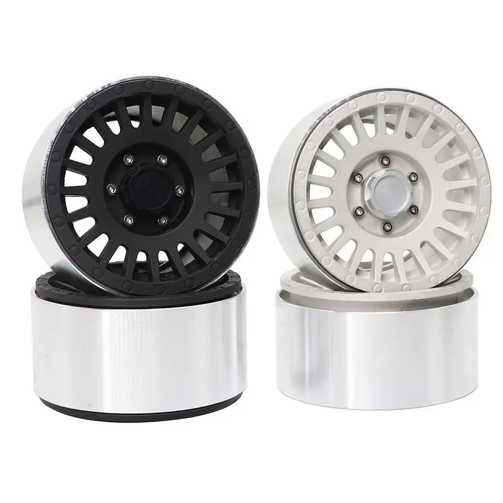 

4pcs Aluminum Alloy Beadlock 2.2" Wheel Rim Hub for 1/10 RC Crawler Axial SCX10 Wraith Trax TRX4 TRX6 RC Car Accessories