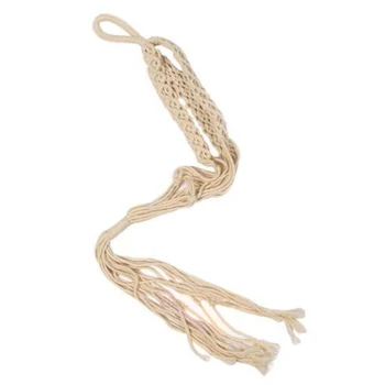 

Handmade Balcony Flower Pot Woven Jute Rope Home DIY Craft Braided Flexible Decorations Adjustable Plant Hanger Holder Hanging