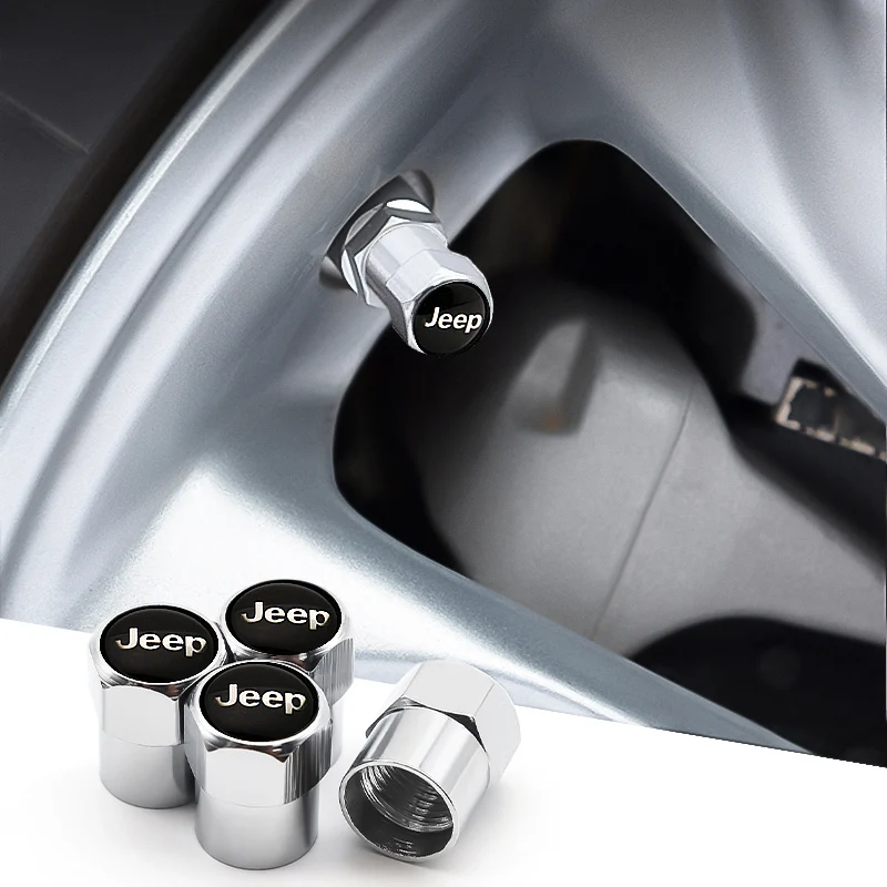 

Car accessories tire valve cap decoration for Wrangler Grand Cherokee Renegade Compass Cherokee Patriot Gladiator