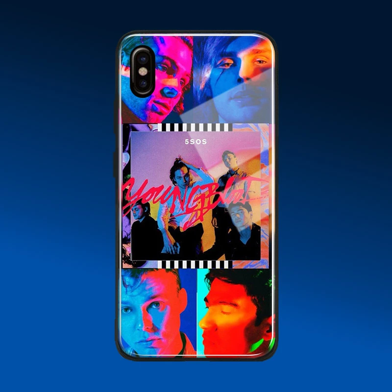5sos Band Youngblood 5 Seconds Of Summer Glass Soft Silicone Phone Cover Shell For Iphone 6s 7 8 Plus X Xr Xs 11 12 Mini Pro Max Phone Case Covers Aliexpress