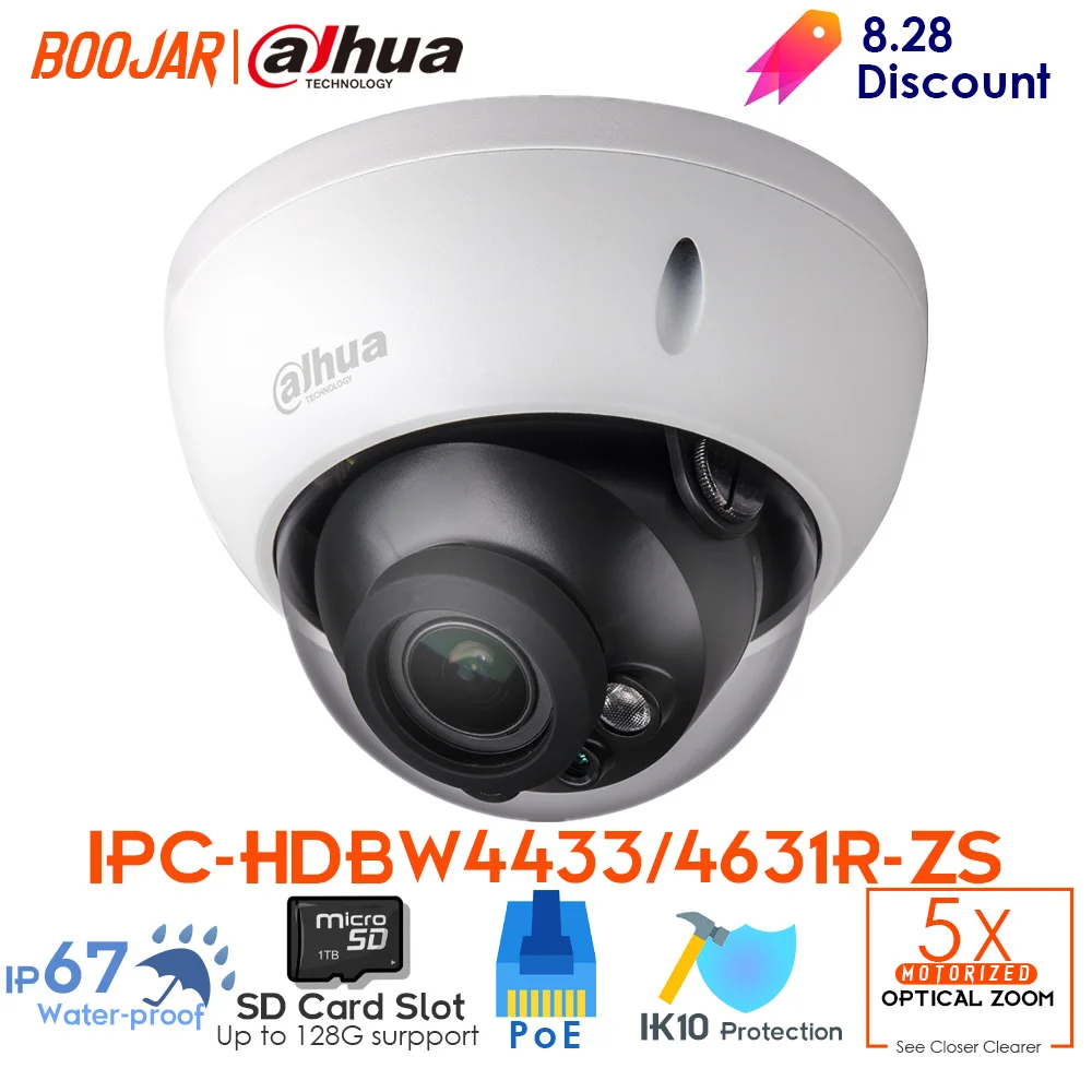 Dahua IPC HDBW4631R ZS IP камера 2 7 мм ~ 13 5 варифокальный Моторизованный объектив IR50M со