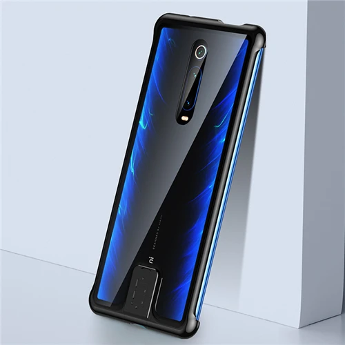 Для Red mi K20 Pro Чехол Pull-Plus металлическая рамка 9H закаленное стекло чехол противоударное покрытие для Xiaomi mi 9t mi 9T Coques Fundas Shell - Цвет: Black