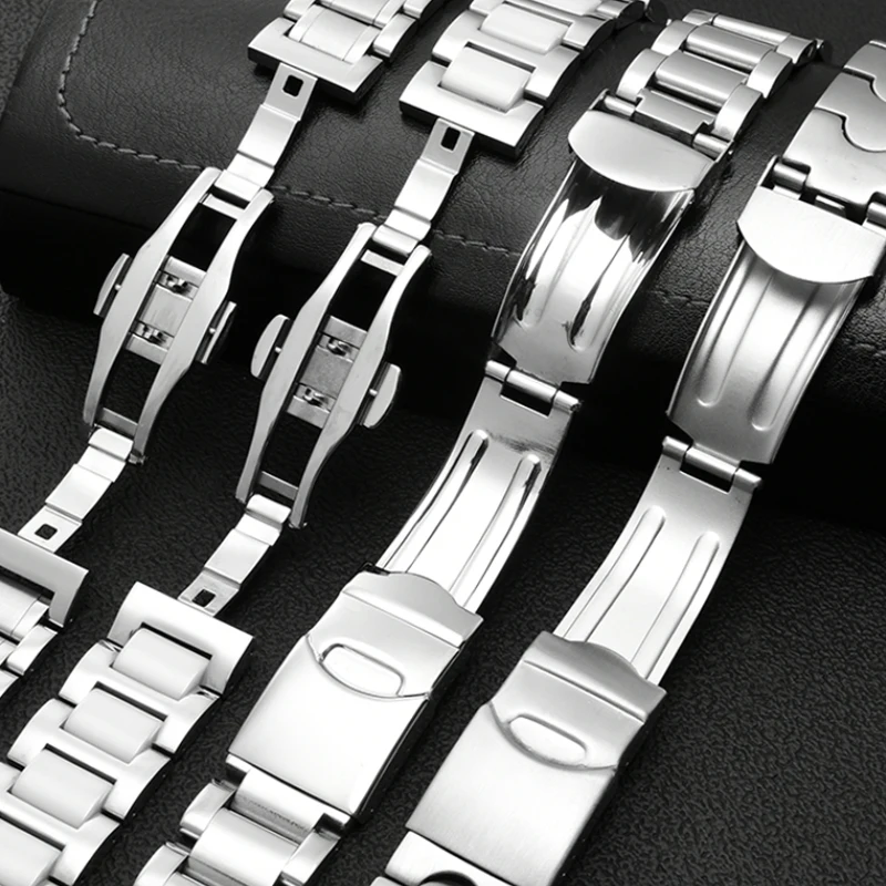 Metal Stainless Steel Strap Men's Women's Watch Chain Wristband for Swatch YGS749G YCS Yas YGS Ceramic Bracelet 17mm 19mm 21mm