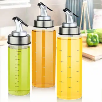 

180/300/500ml Spice Glass Olive Oil Bottle Soy Sauce Vinegar Spice Jar Condiment Oil Dispenser spray Ketchup Bottle Cozinha